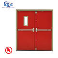 UL listed fire rated hollow metal glass door with panic push bar